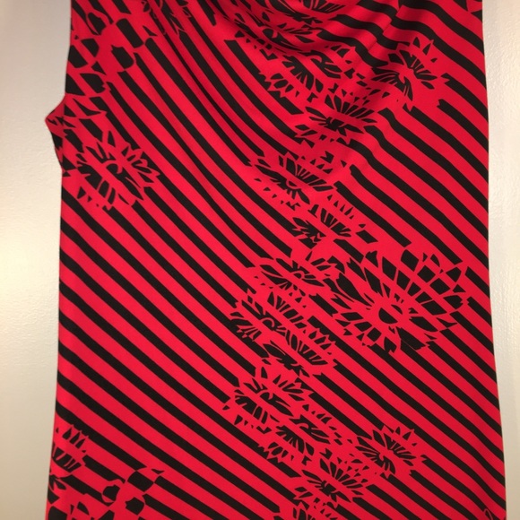 Express Striped Floral Print Shift Dress Sz 11/12 - Picture 4 of 8